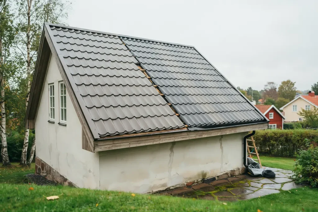 aluminium eller st l p taket s v ljer du r tt metallpannor f r ett h llbart takbyte